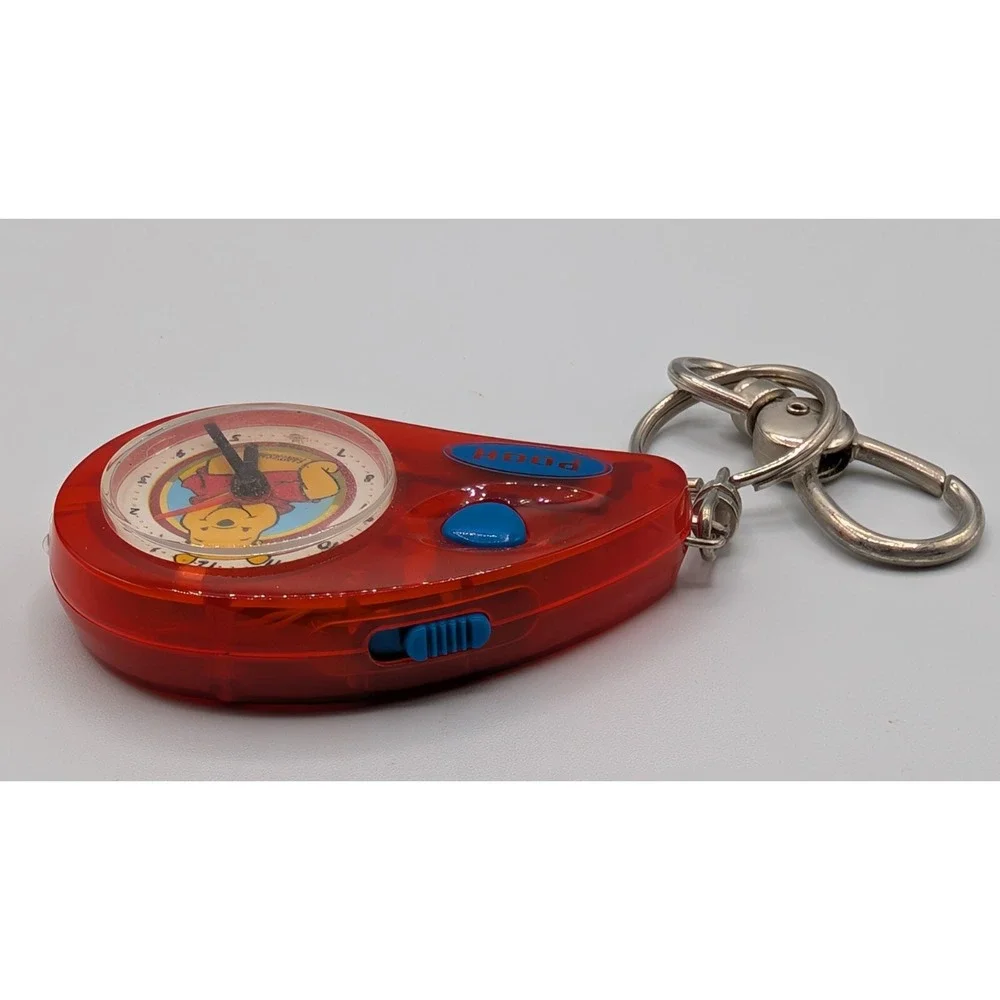 Disney Winnie The Pooh & Tigger Mini Clip On Clock With Light Lot Of 2 For Parts